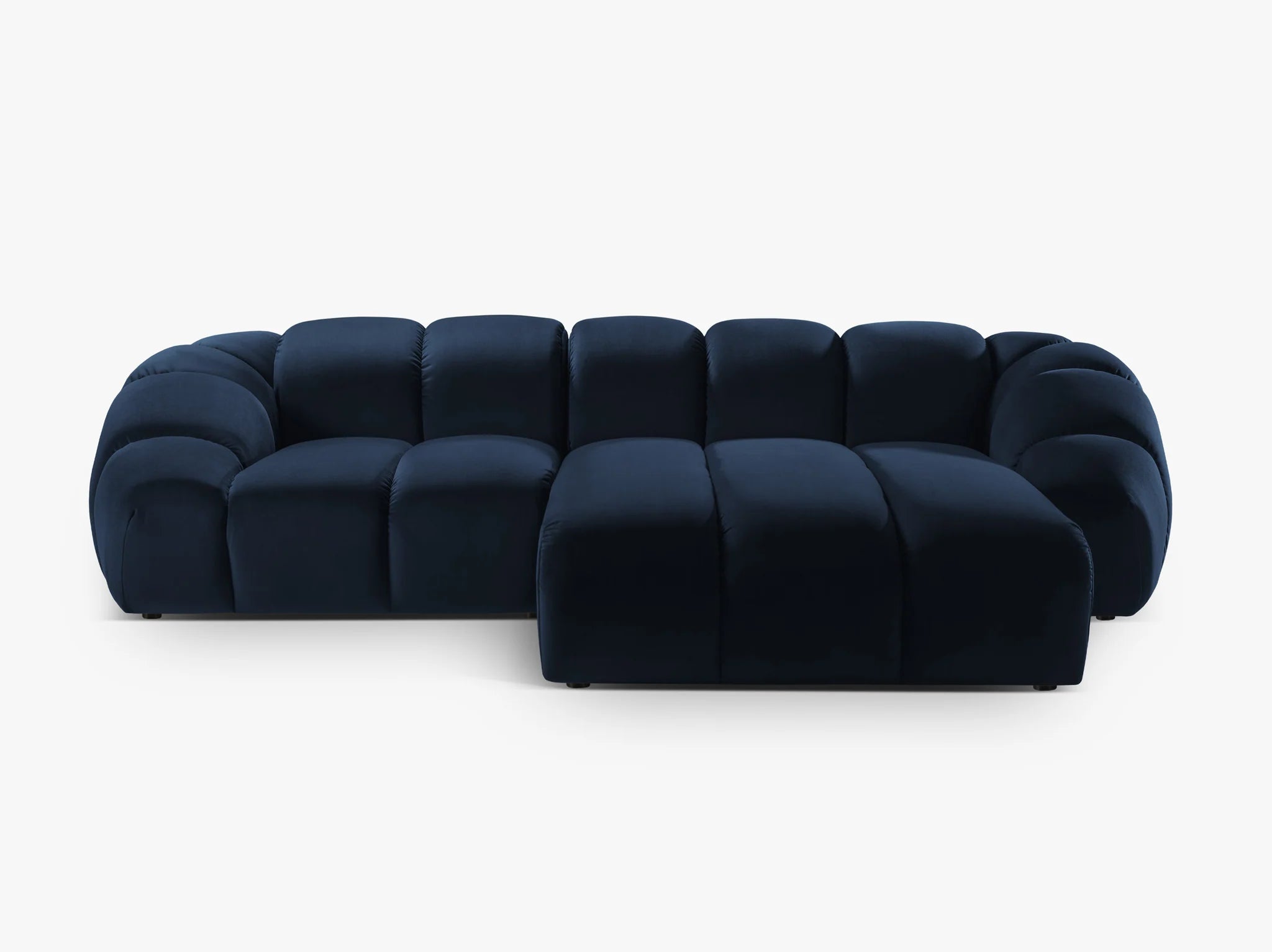 Monto Ecksofa (rechts) in Samt, 270 cm Breite - Modulsofa-3