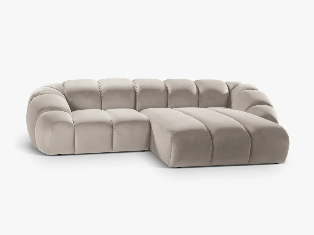 Monto Ecksofa (rechts) in Samt, 270 cm Breite - Modulsofa-6