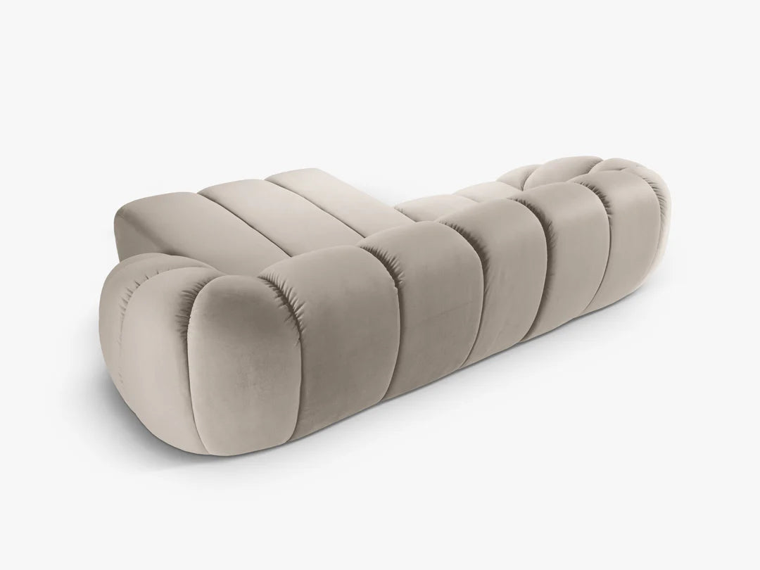 Monto Ecksofa (rechts) in Samt, 270 cm Breite - Modulsofa-7