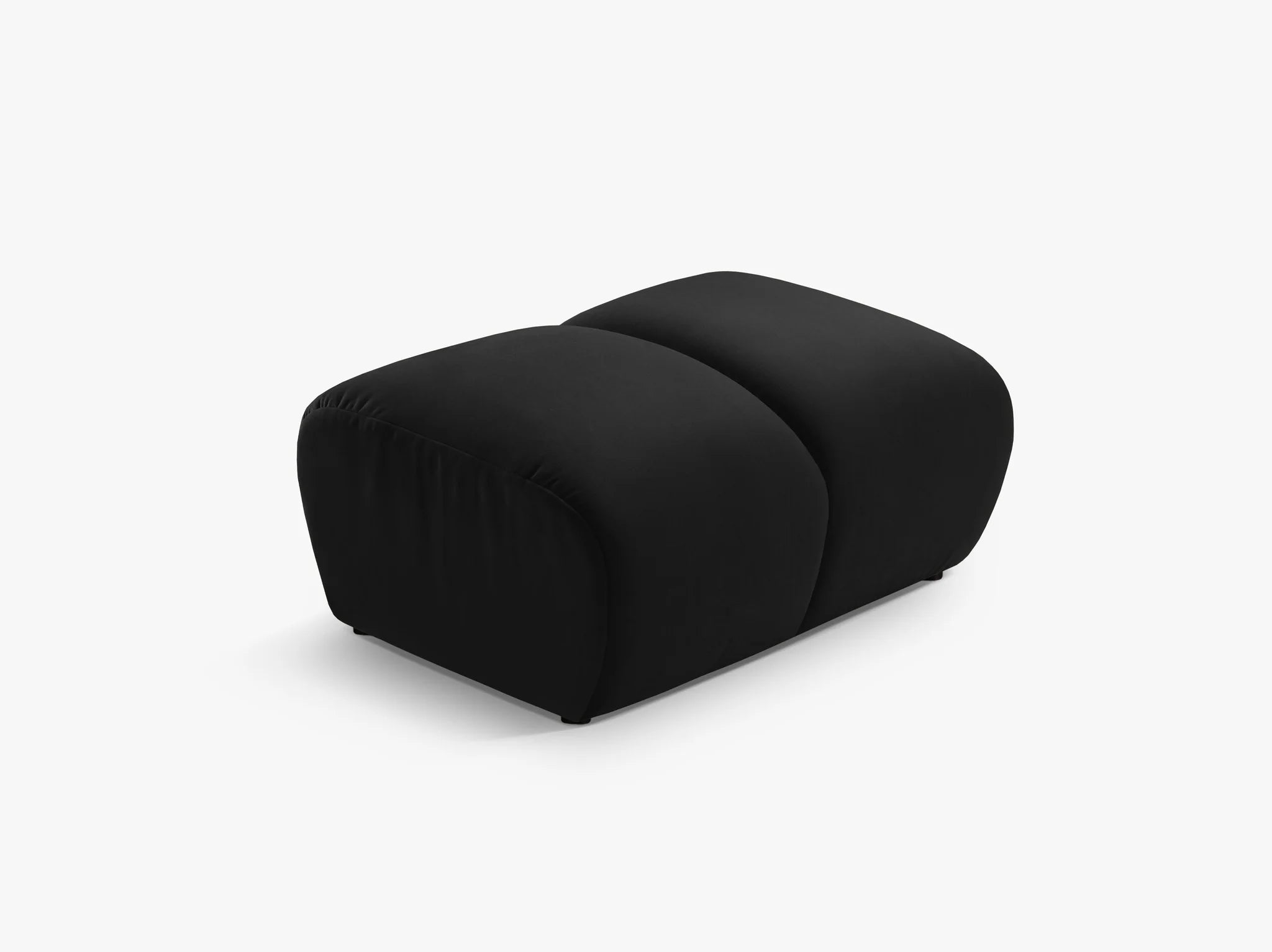 Monto Hocker in Samt, 70 cm Breite - Modulsofa-1