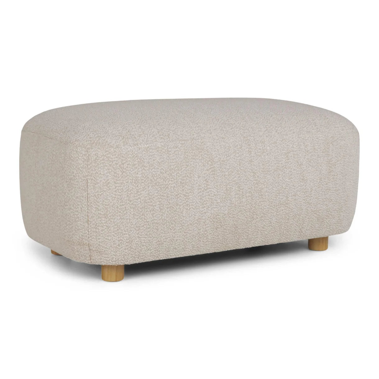 Nolio Hocker in Bouclé Beige, 95 cm Breite | PolsterOase