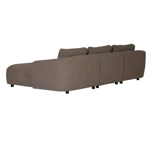 Nolio Modulsofa (rechts) in Bouclé Braun, 315 cm Breite | PolsterOase