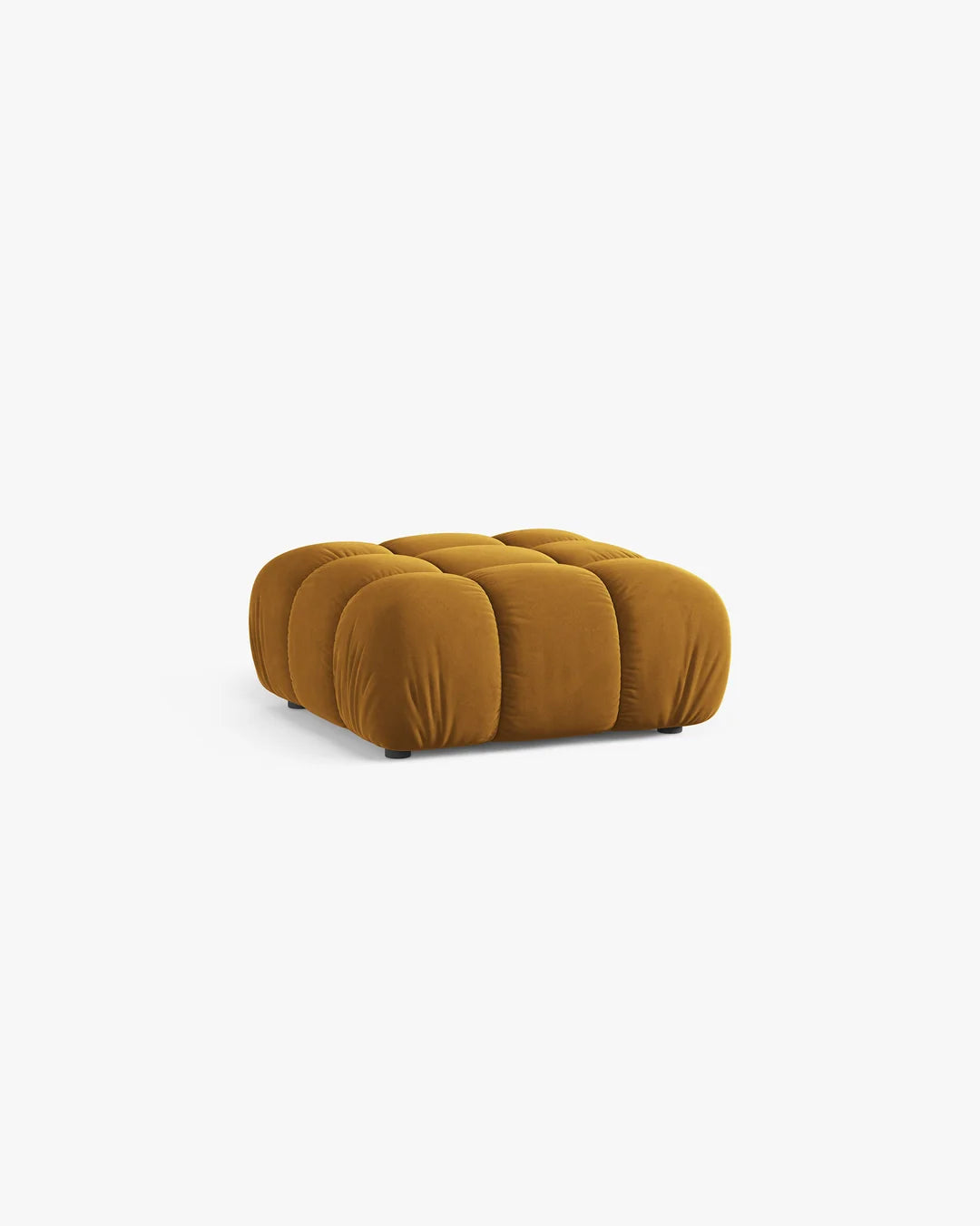 PolsterOase Hocker – Selene Hocker in Samt, 95 cm Breite, Gelb – Ansicht 3