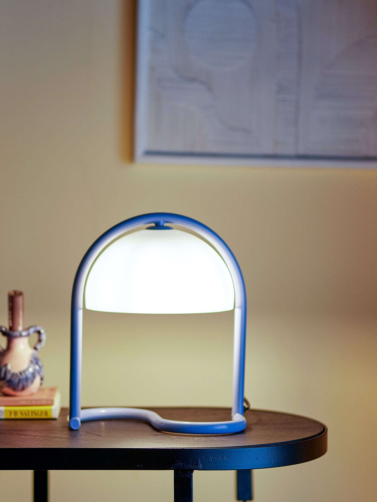 PolsterOase Lampe – Tischlampe Favour, Blau – Ansicht 02