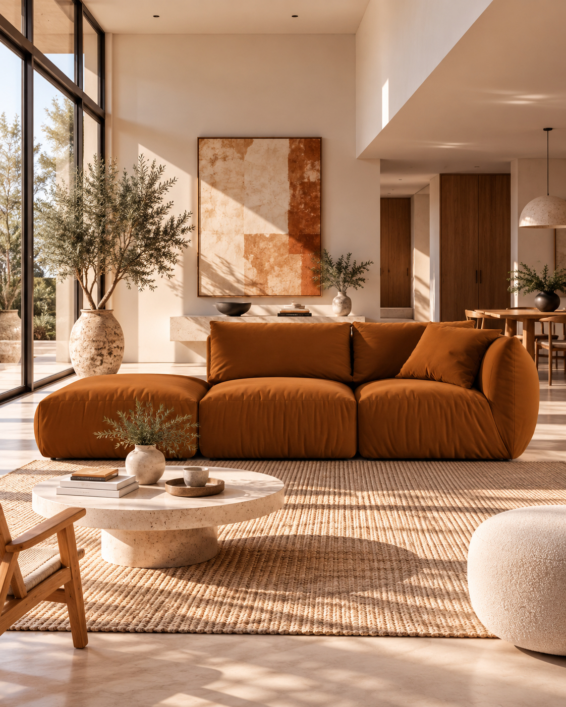PolsterOase Modulsofa – Bono Modulsofa mit Récamiere aus Samt, Dreisitzer, 295 cm – zusätzliche Produktansicht