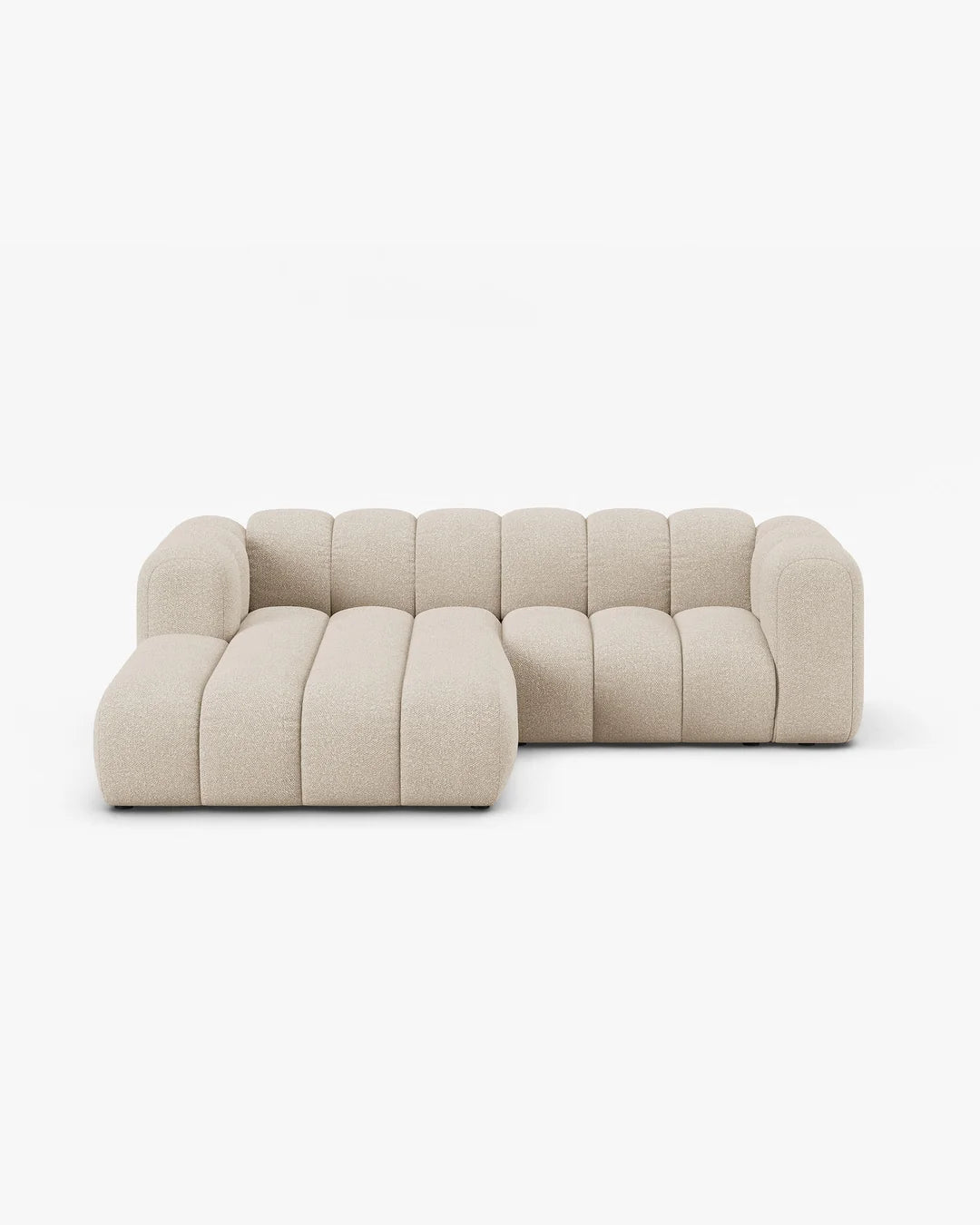 Grandé Ecksofa 3-Sitzer in Bouclé, 230 cm Breite