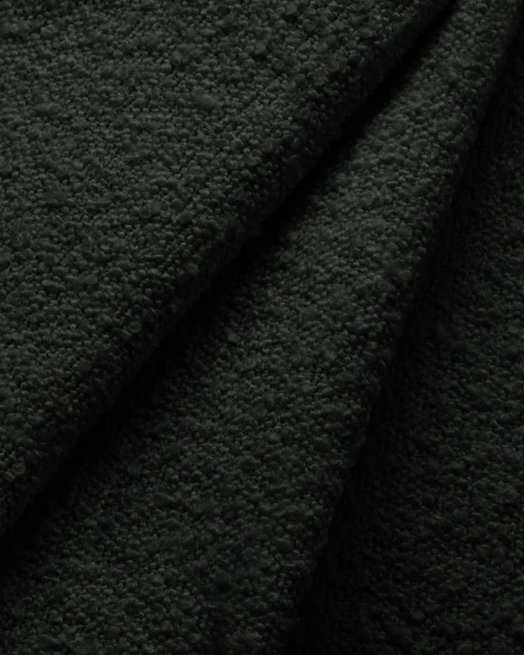 PolsterOase Modulsofa – Grandé Ecksofa 4-Sitzer in Bouclé, 290 cm Breite, Schwarz – Ansicht 6