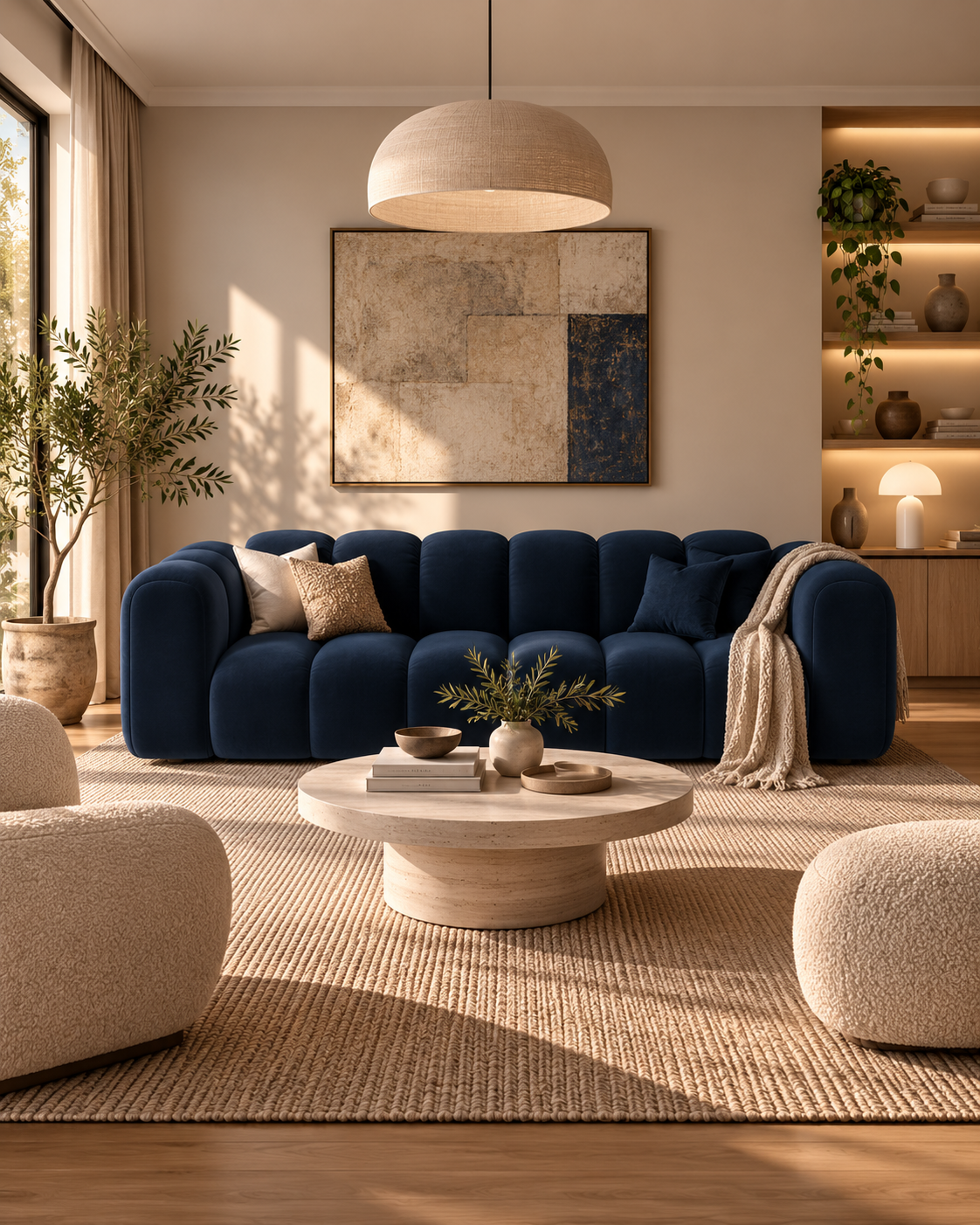 PolsterOase Sofa – Grandé Sofa aus Samt, Dreisitzer, 230 cm – zusätzliche Produktansicht