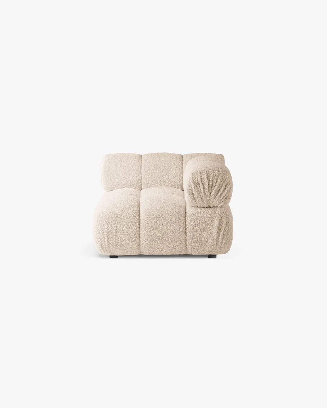 PolsterOase Modulsofa – Selene Eckmodul in Bouclé, 94 cm Breite, Beige – Ansicht 1