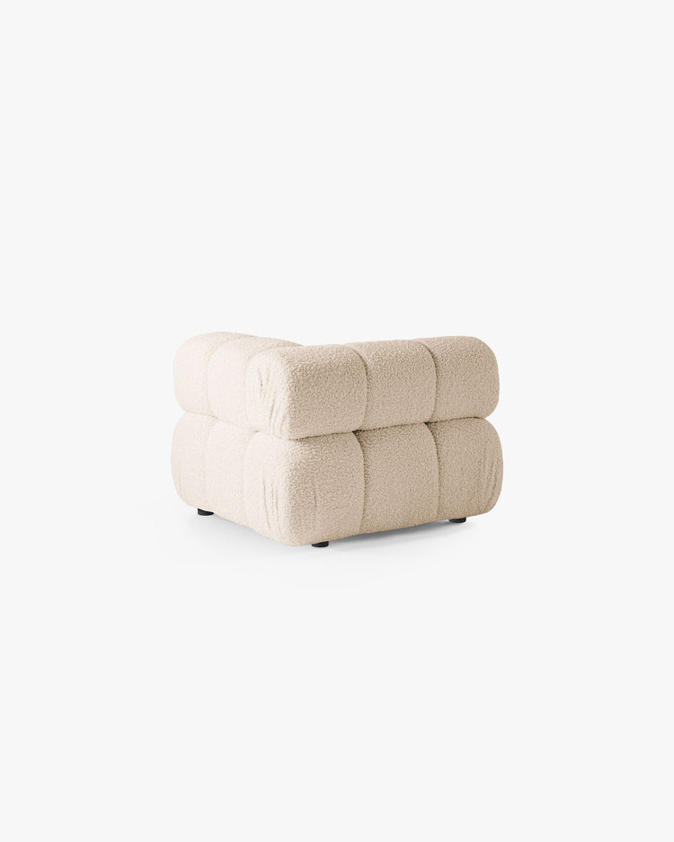 PolsterOase Modulsofa – Selene Eckmodul in Bouclé, 94 cm Breite, Beige – Ansicht 4