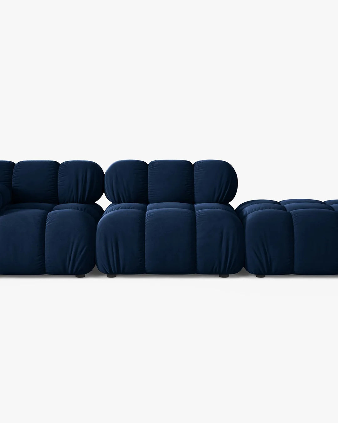 PolsterOase Modulsofa – Selene Ecksofa 3-Sitzer in Samt, 285 cm Breite, Königsblau – Ansicht 1