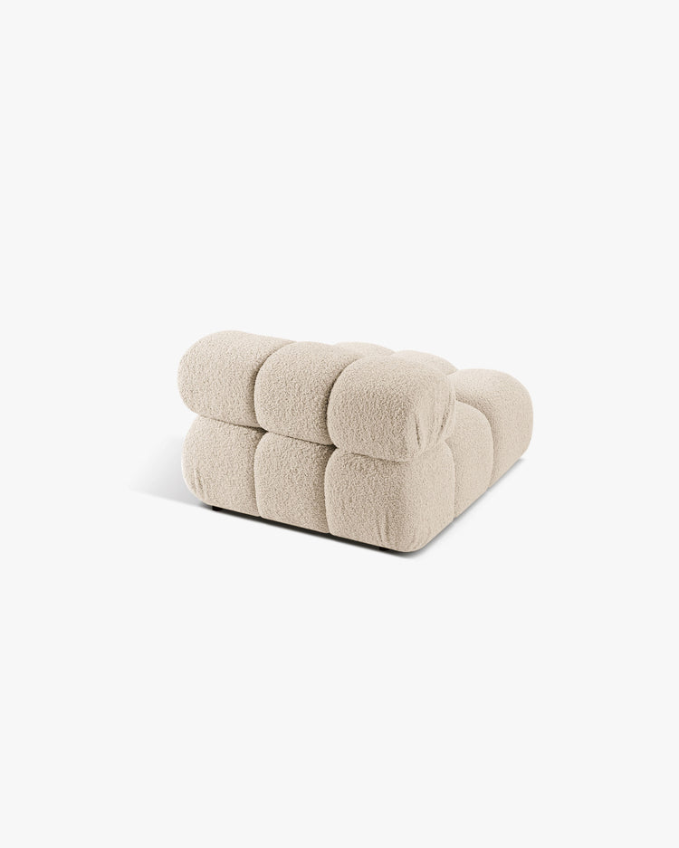 PolsterOase Modulsofa – Selene Mittelmodul in Bouclé, 94 cm Breite, Beige – Ansicht 4