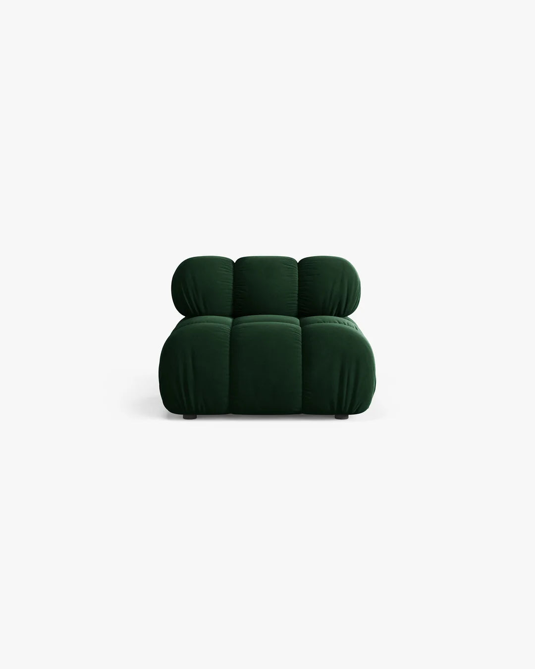 PolsterOase Modulsofa – Selene Mittelmodul in Samt, 94 cm Breite, Flaschengrün – Ansicht 1