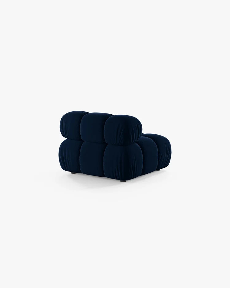 PolsterOase Modulsofa – Selene Mittelmodul in Samt, 94 cm Breite, Königsblau – Ansicht 4