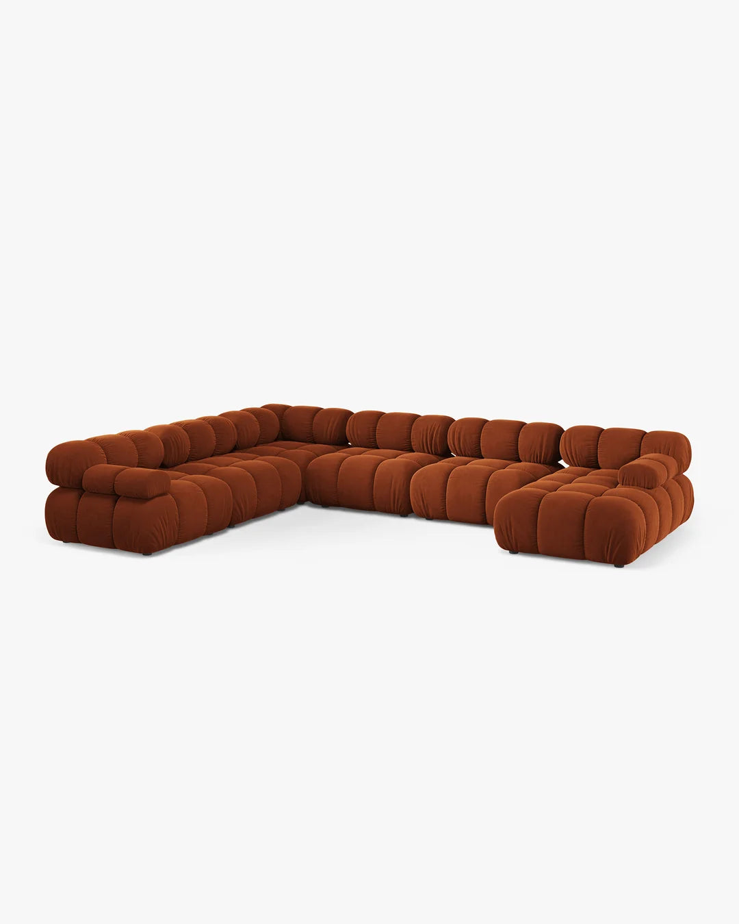 PolsterOase Modulsofa - Selene Wohnlandschaft aus Samt, Sechssitzer, 380 cm – Ansicht 02