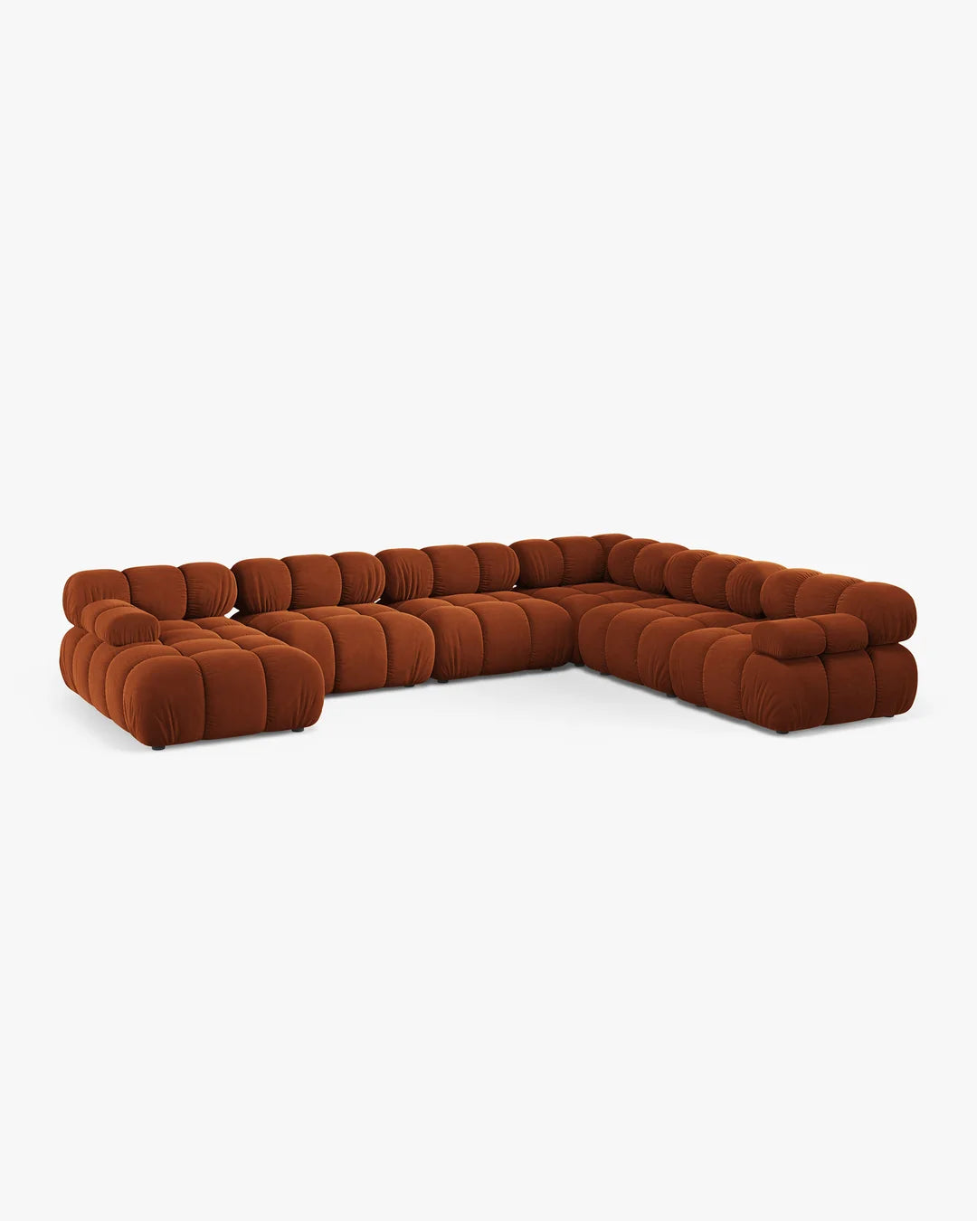PolsterOase Modulsofa - Selene Wohnlandschaft aus Samt, Sechssitzer, 380 cm – Ansicht 06