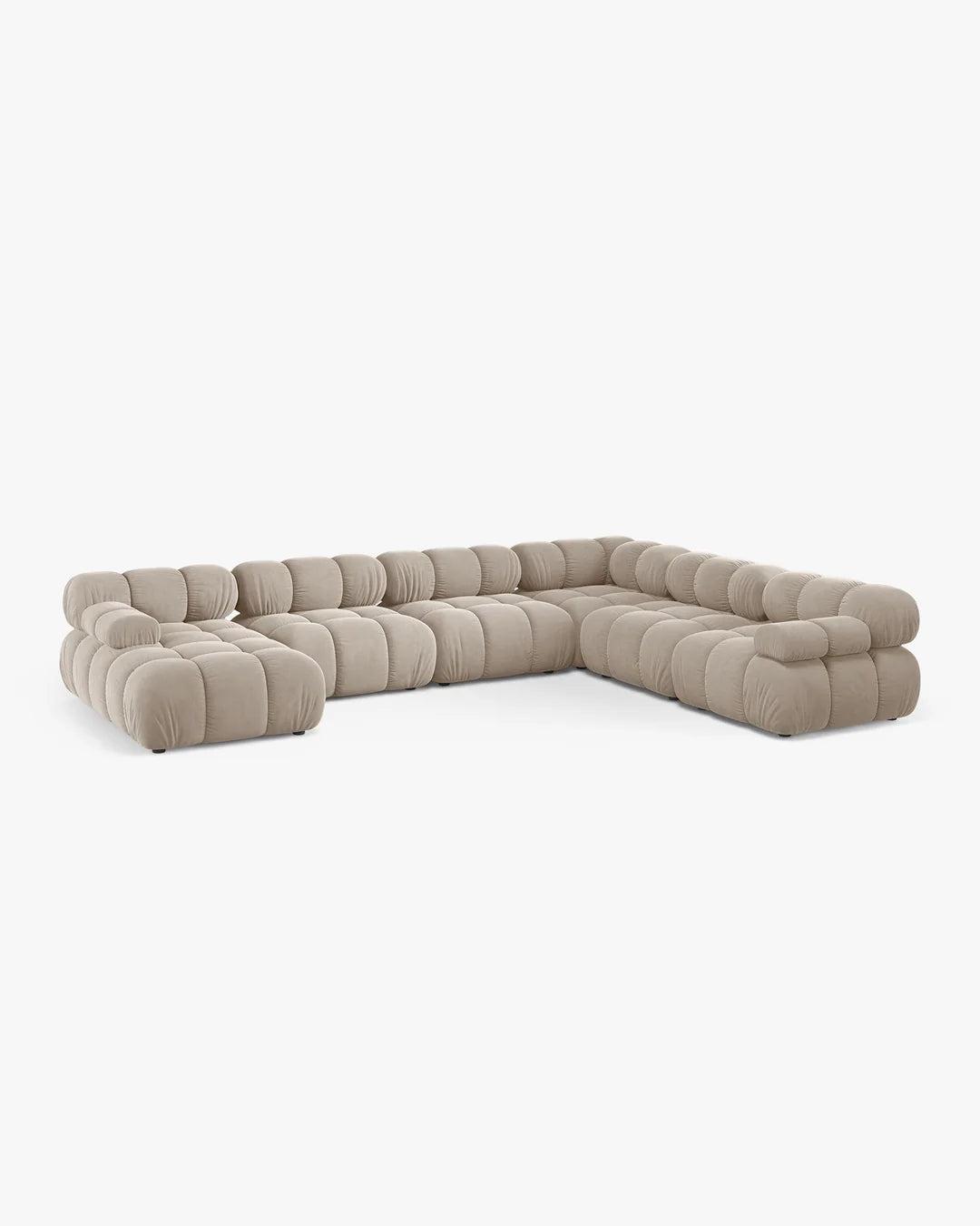 PolsterOase Modulsofa - Selene Wohnlandschaft aus Samt, Sechssitzer, 380 cm – Ansicht 14