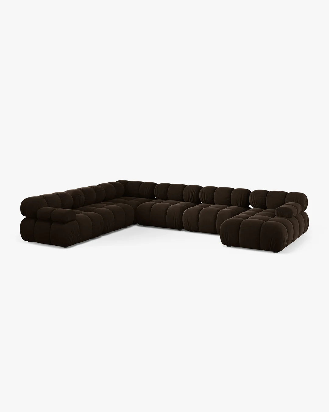PolsterOase Modulsofa - Selene Wohnlandschaft aus Samt, Sechssitzer, 380 cm – Ansicht 25