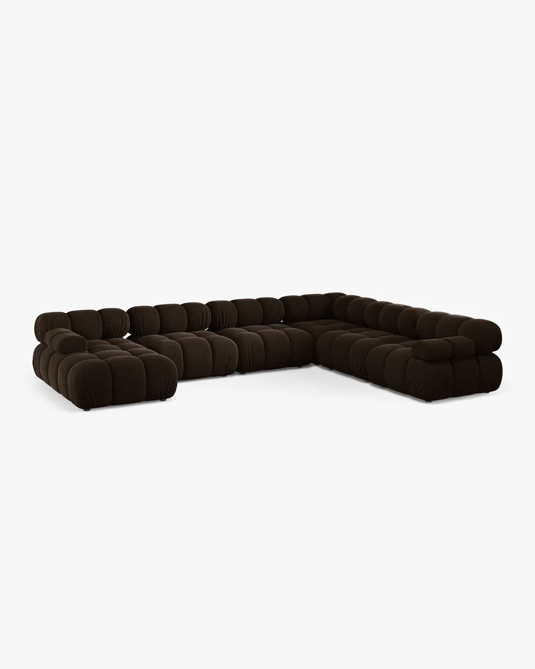 PolsterOase Modulsofa - Selene Wohnlandschaft aus Samt, Sechssitzer, 380 cm – Ansicht 29