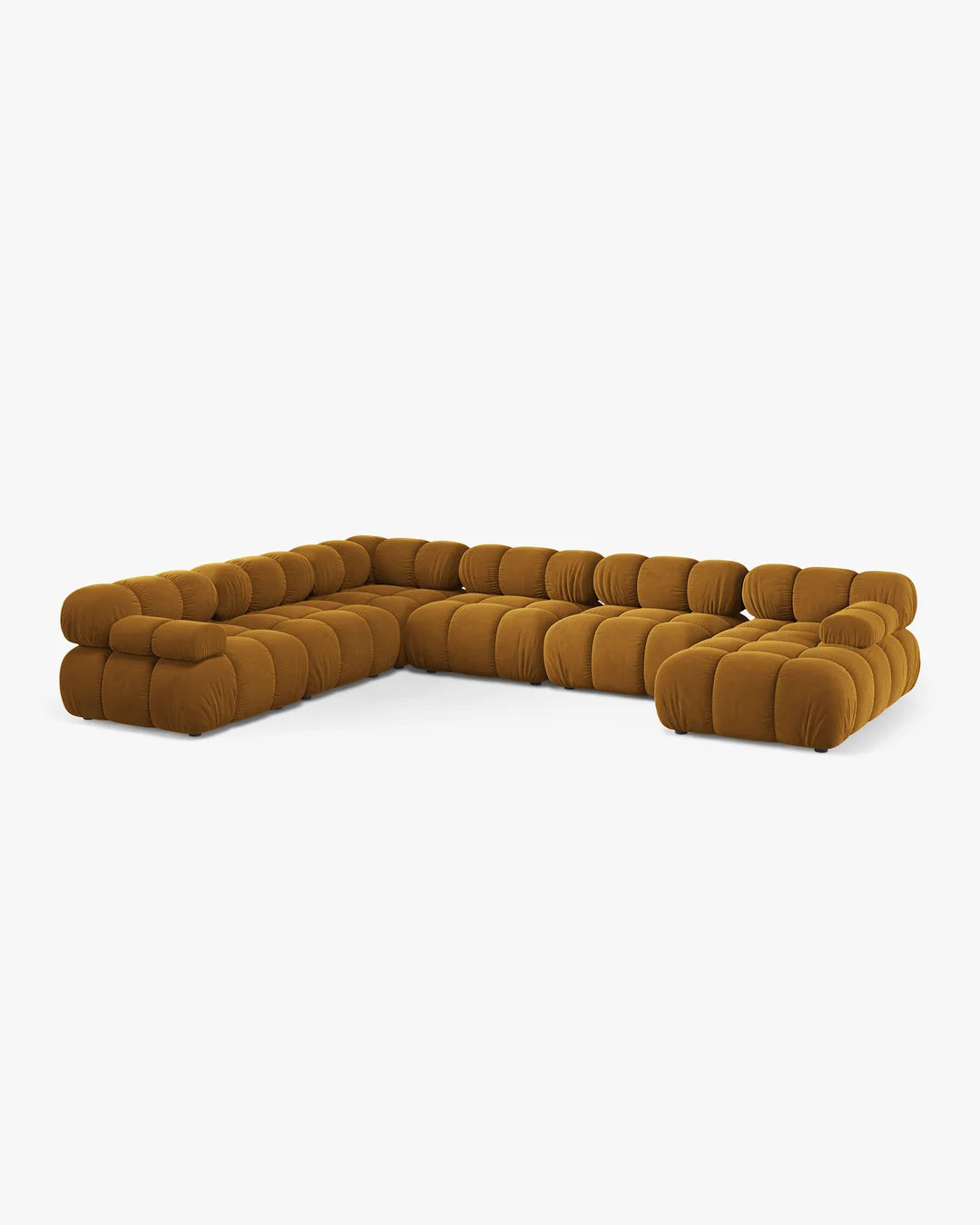 PolsterOase Modulsofa - Selene Wohnlandschaft aus Samt, Sechssitzer, 380 cm – Ansicht 33