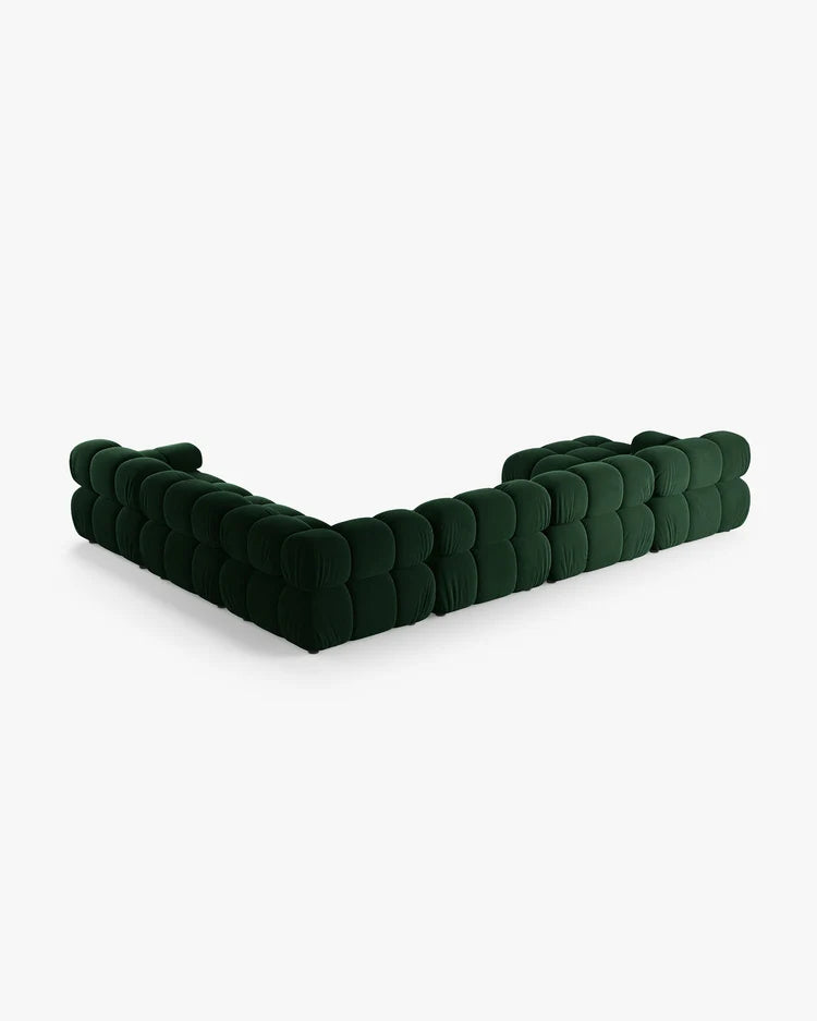 PolsterOase Modulsofa - Selene Wohnlandschaft aus Samt, Sechssitzer, 380 cm – Ansicht 47