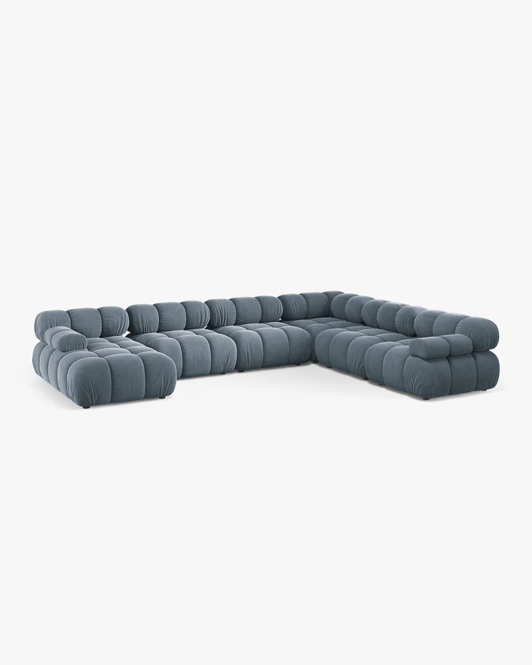 PolsterOase Modulsofa - Selene Wohnlandschaft aus Samt, Sechssitzer, 380 cm – Ansicht 53