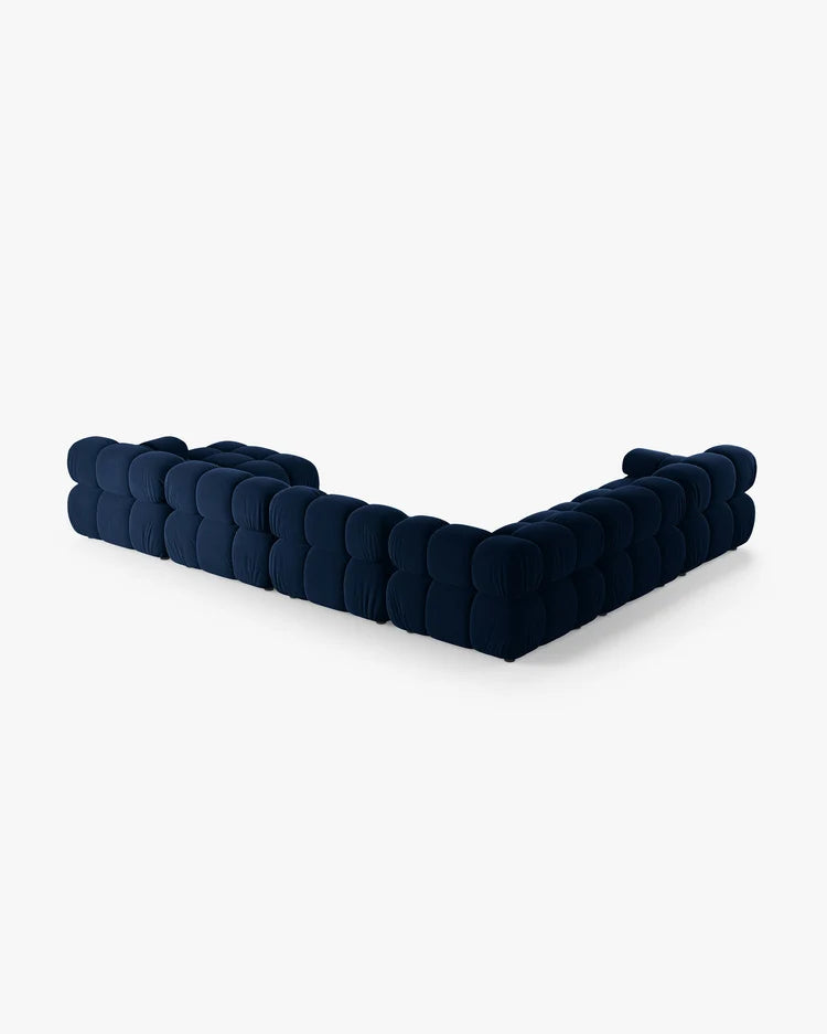 PolsterOase Modulsofa - Selene Wohnlandschaft aus Samt, Sechssitzer, 380 cm – Ansicht 59