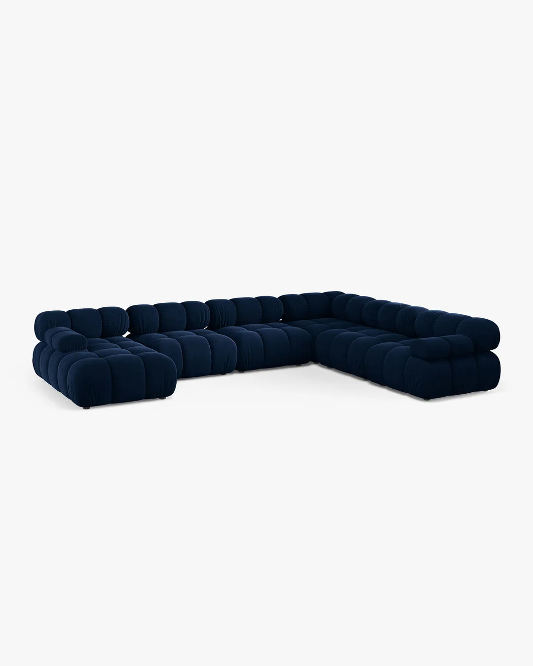 PolsterOase Modulsofa - Selene Wohnlandschaft aus Samt, Sechssitzer, 380 cm – Ansicht 61