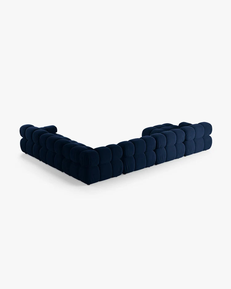 PolsterOase Modulsofa - Selene Wohnlandschaft aus Samt, Sechssitzer, 380 cm – Ansicht 63
