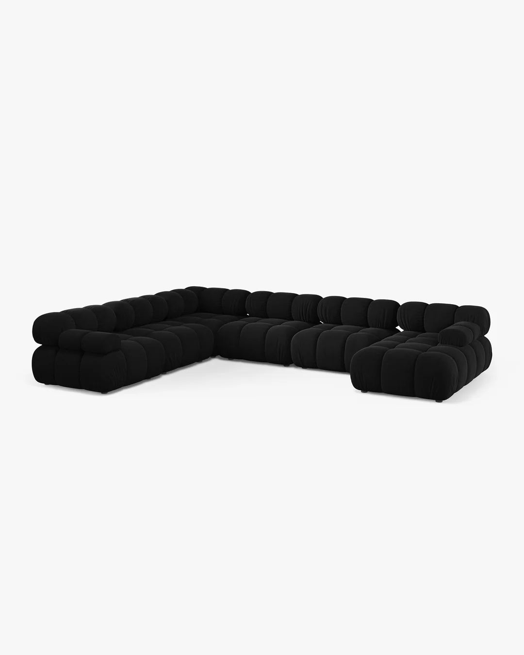 PolsterOase Modulsofa - Selene Wohnlandschaft aus Samt, Sechssitzer, 380 cm – Ansicht 65
