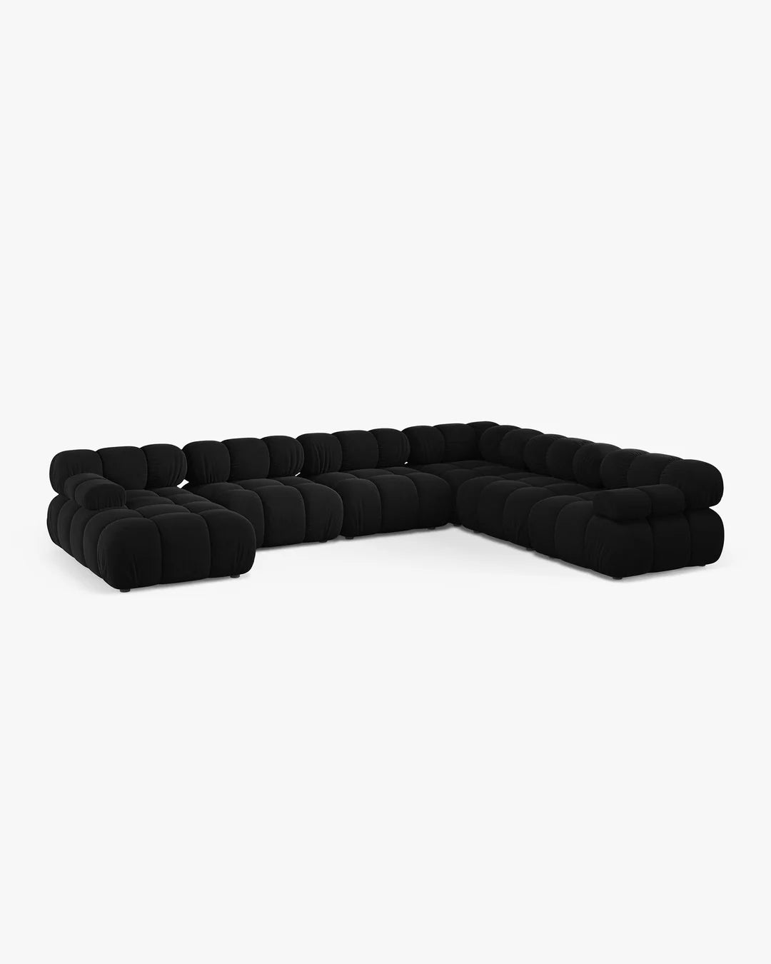 PolsterOase Modulsofa - Selene Wohnlandschaft aus Samt, Sechssitzer, 380 cm – Ansicht 69