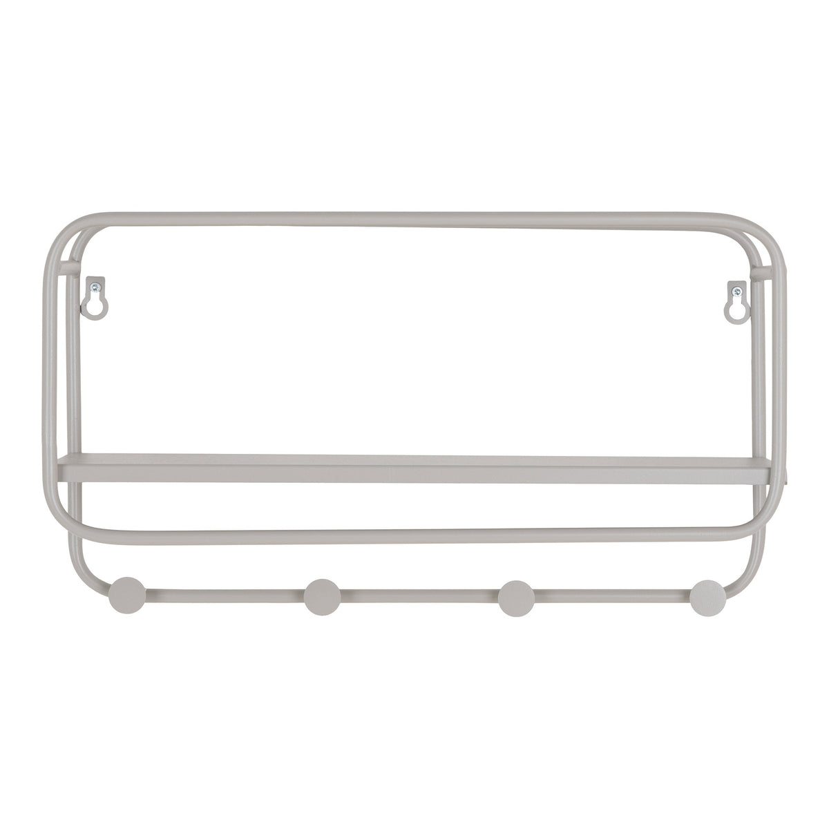 PolsterOase Möbel – Feira Hutablage aus Stahl, Grau, 45 cm