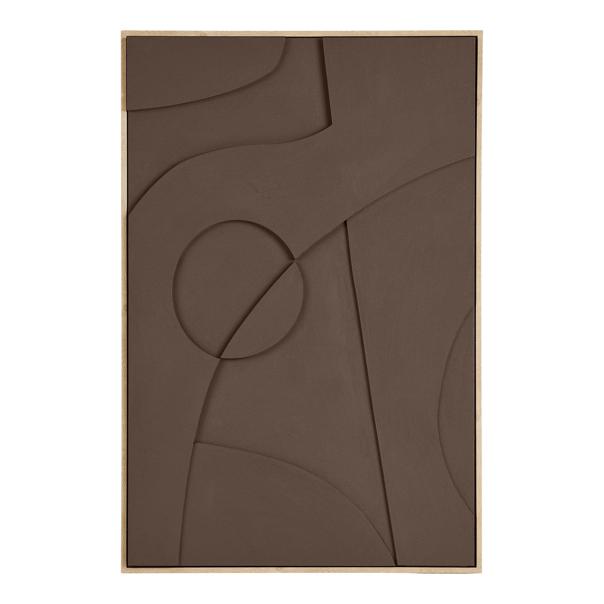 PolsterOase Möbel – Isabella Relief, Wanddeko Nr. 2, Braun, 60 × 90 cm