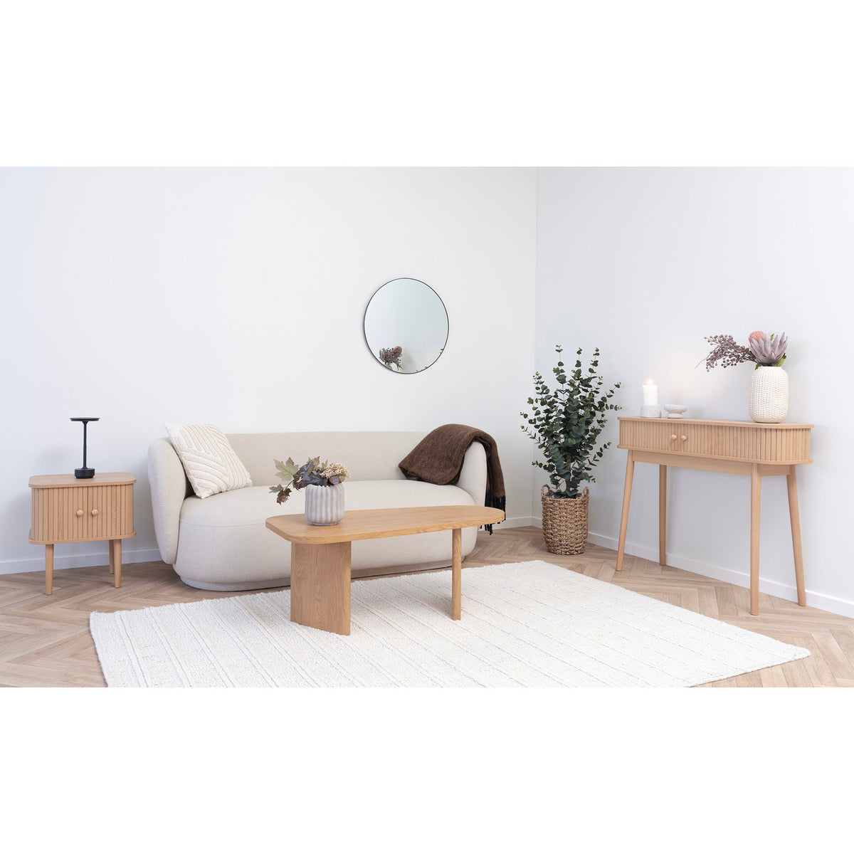 PolsterOase Möbel – Melo Couchtisch mit Dekorpapier, Natur, 100 cm – Ansicht 10