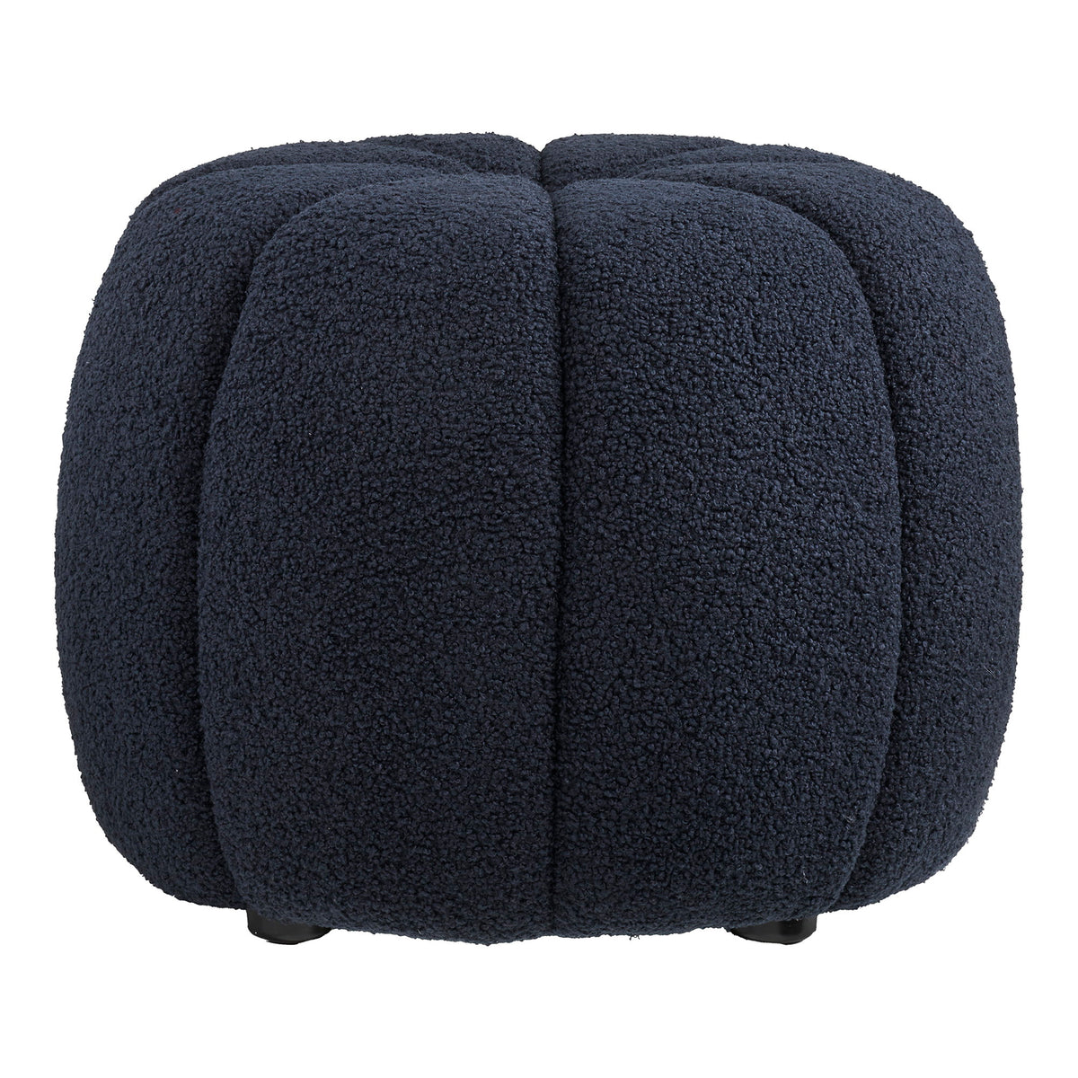 PolsterOase Möbel – Paisley Pouf, Marineblau, Ø 48 × H 38 cm – Ansicht 2