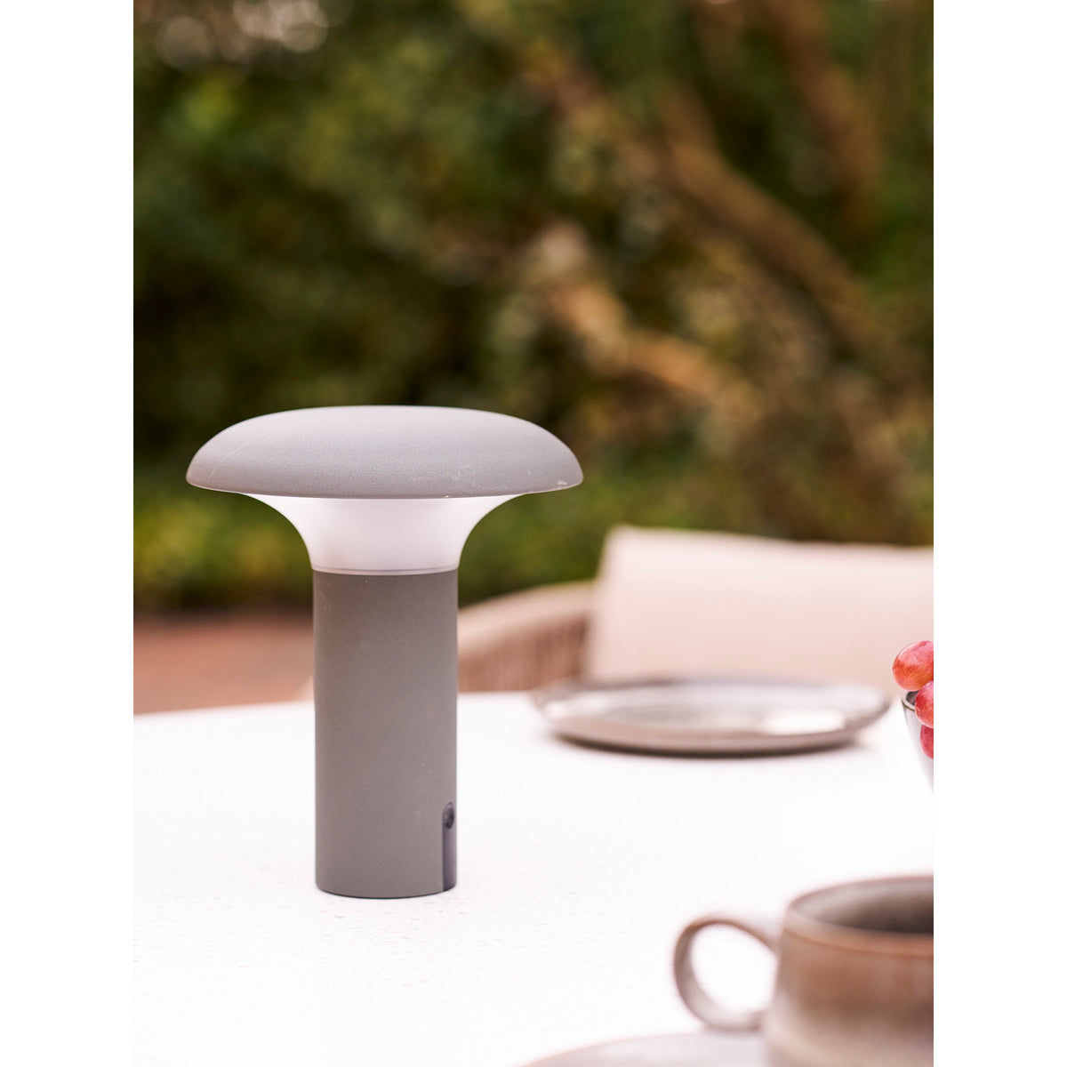 PolsterOase Möbel – Ramsey Akku, LED, Lampe aus Polypropylen, Grau – Ansicht 5