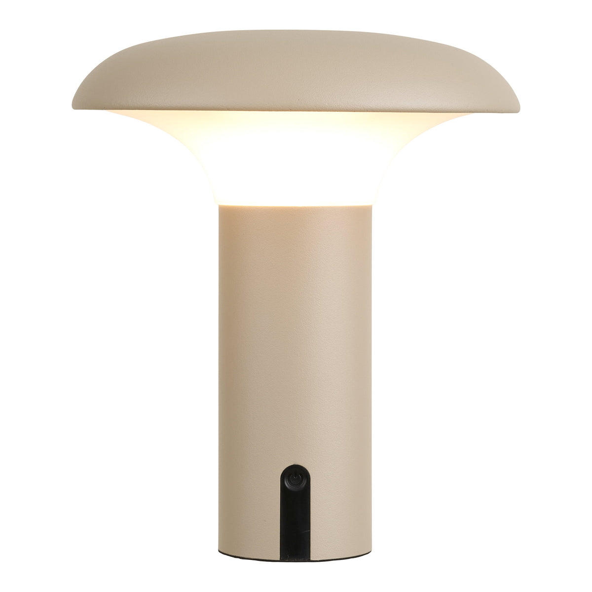 PolsterOase Möbel – Ramsey Akku, LED, Lampe aus Polypropylen und Stahl, Beige – Ansicht 2