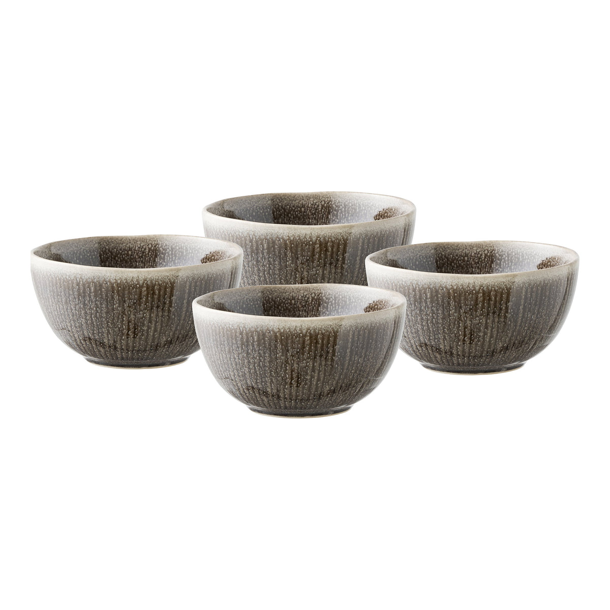 PolsterOase Möbel – Viola Schalen aus Keramik, 4er Set, Grau – Ansicht 3