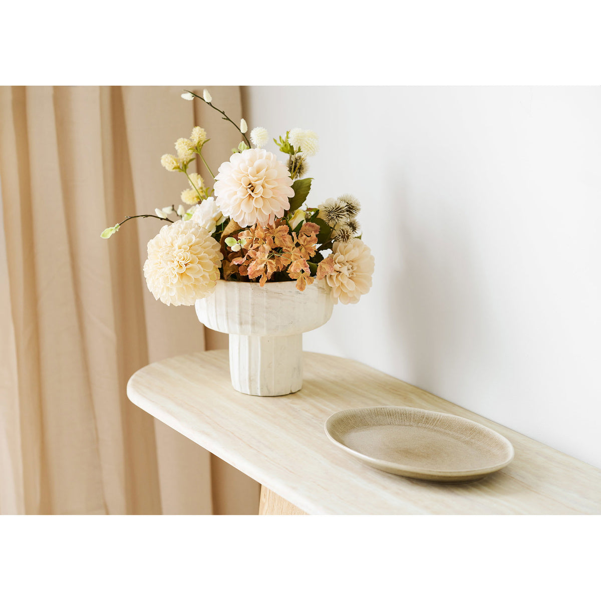 PolsterOase Möbel – Viola Serviertablett aus Keramik, Beige, 30 × 21, 5 cm – Ansicht 7