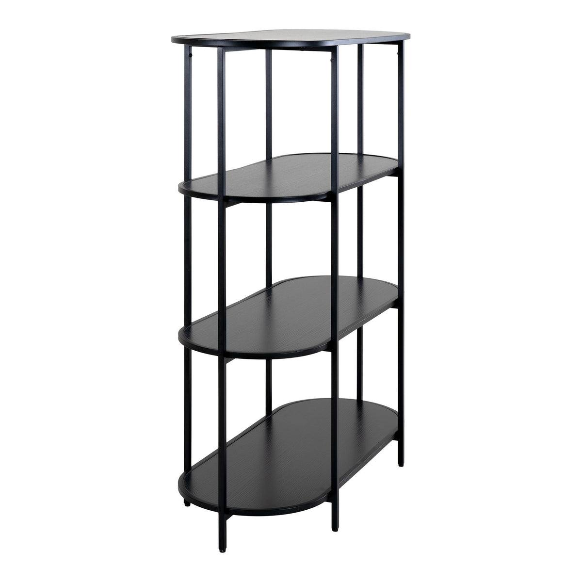PolsterOase Möbel – Vita Regal aus Stahl, 4 Ablagen, 85 × 36 × 111 cm – Ansicht 4