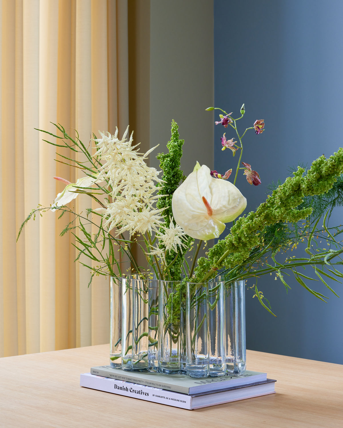 PolsterOase Möbel – Umber Vase aus mundgeblasenem Glas, Klar – Ansicht 2