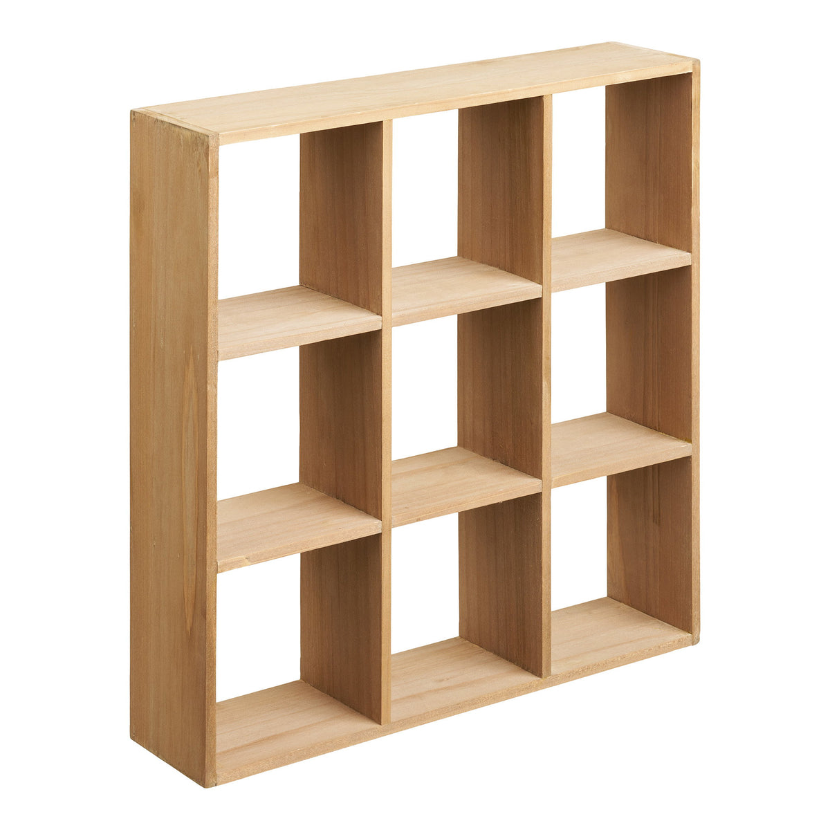 PolsterOase Regal - Moss Wandregal aus Kiefernholz, Natur, 46 × 10 × 46 cm – Ansicht 01