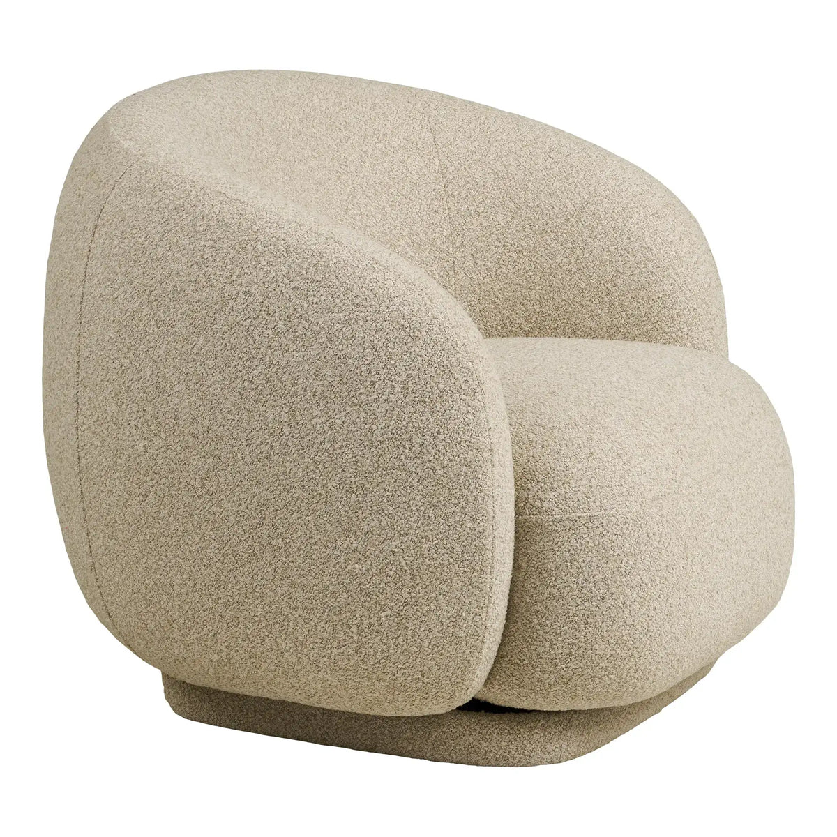 PolsterOase Sessel – Lounge Sessel Sand mit Drehfunktion 92 cm – Moderner Relaxsessel 04
