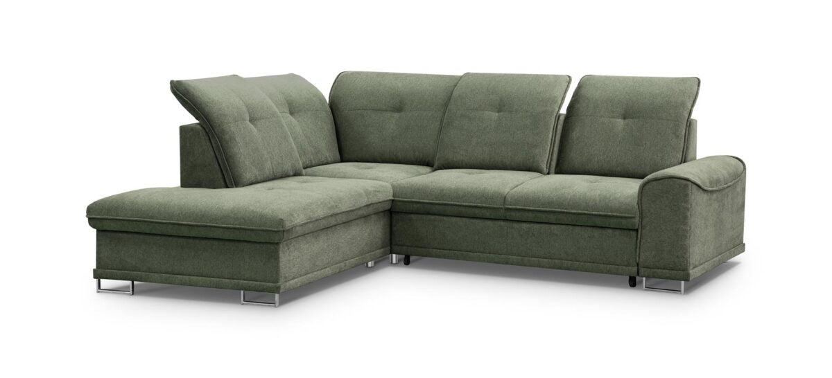 PolsterOase Sofa – Boss L Ecksofa mit Schlaffunktion und Bettkasten, 272 cm Breite - Nr. 02