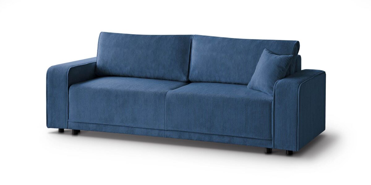 PolsterOase Sofa – Primo Schlafsofa in Cord, 250 cm Breit – Ansicht 05