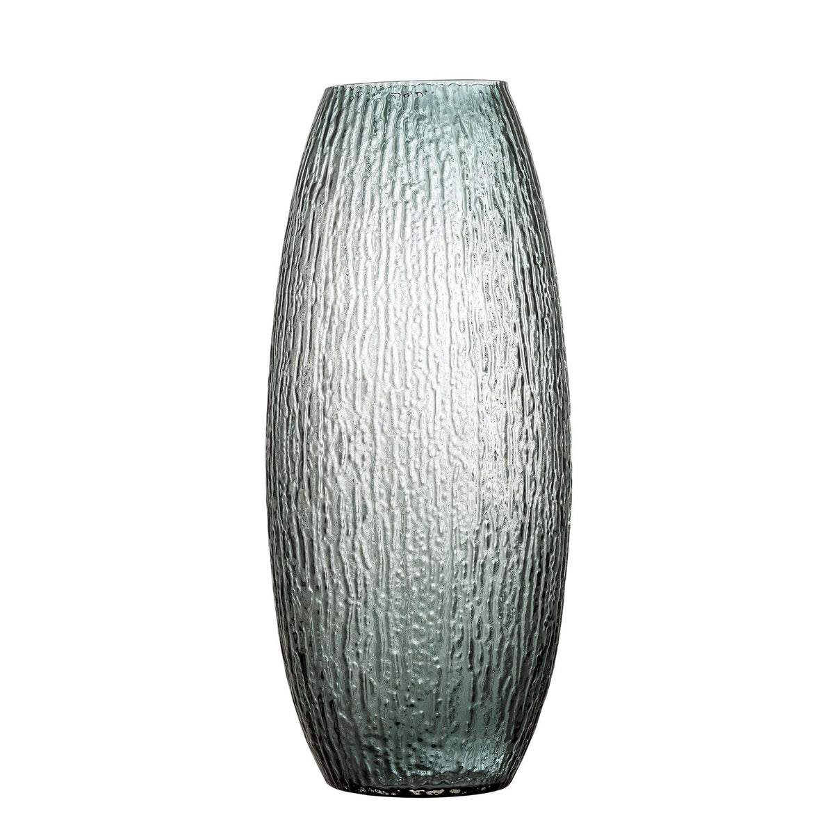PolsterOase Vase – Mundgeblasene Vase Brock, H 50 cm, Grau – Ansicht 01