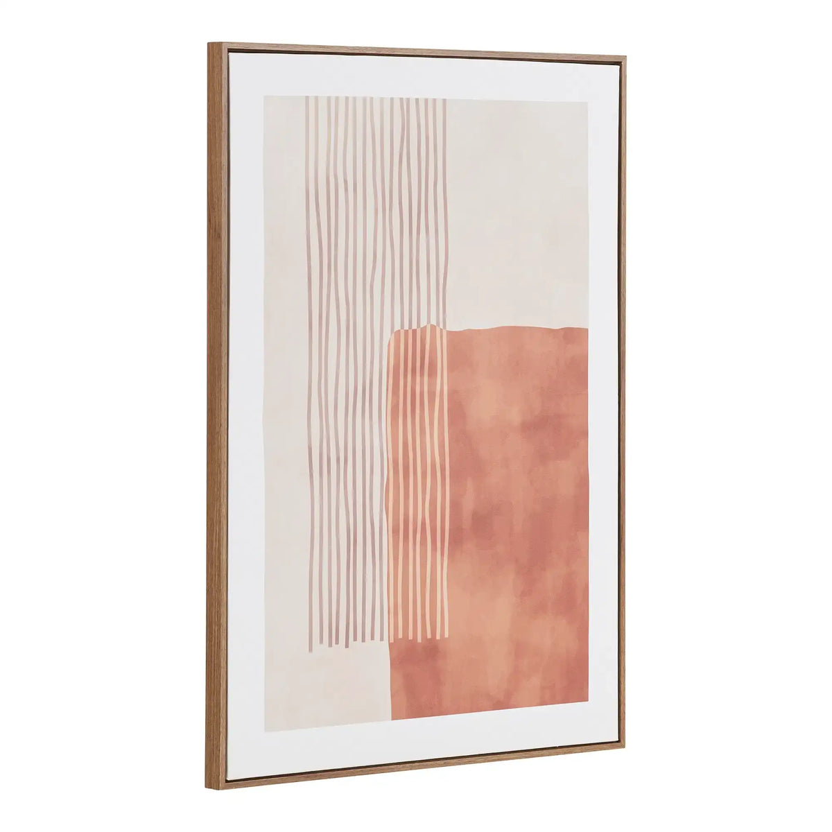 PolsterOase Wandbild – Wandbild Leinwand Beige/Braun 50x70 cm – Modernes Canvas im skandinavischen Stil 03