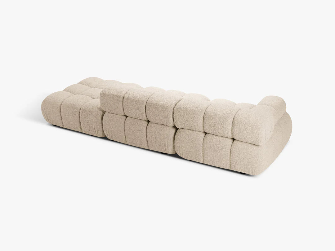 PolsterOase Selene 4-Sitzer Sofa (links) in Bouclé, 282 cm Breite - Modulsofa -3 #Variant_Beige