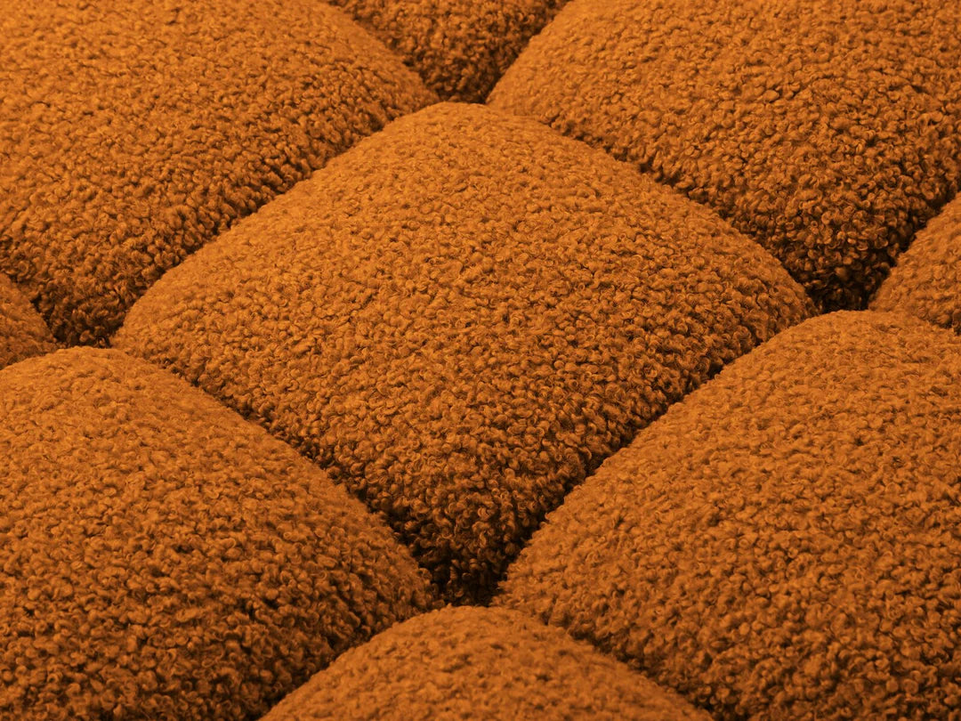 PolsterOase Selene 4-Sitzer Sofa (rechts) in Bouclé, 282 cm Breite - Modulsofa -5 #Variant_Kupfer