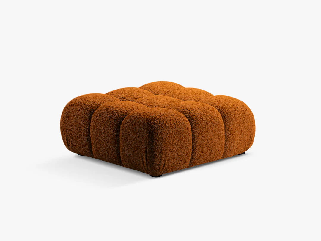 PolsterOase Selene Sofa Hocker in Bouclé, 94 cm Breite - Modulsofa -2 #Variant_Kupfer